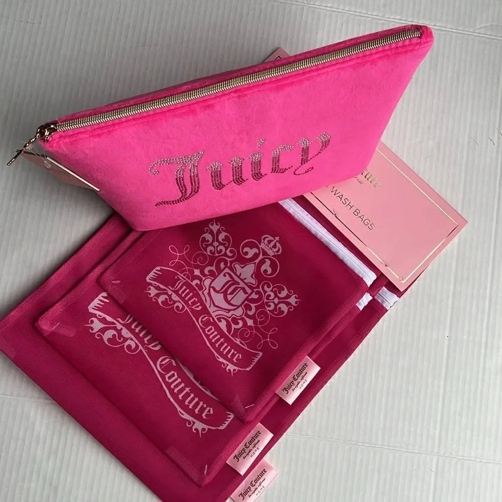 Juicy Couture Velour Cosmetic Bag and Wash Bags